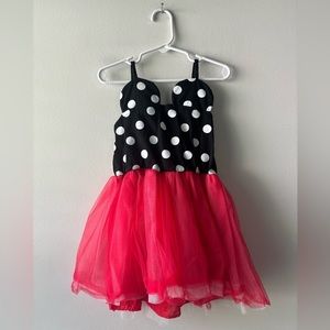 Minnie Mouse Polka dotted dress size‎ 2T